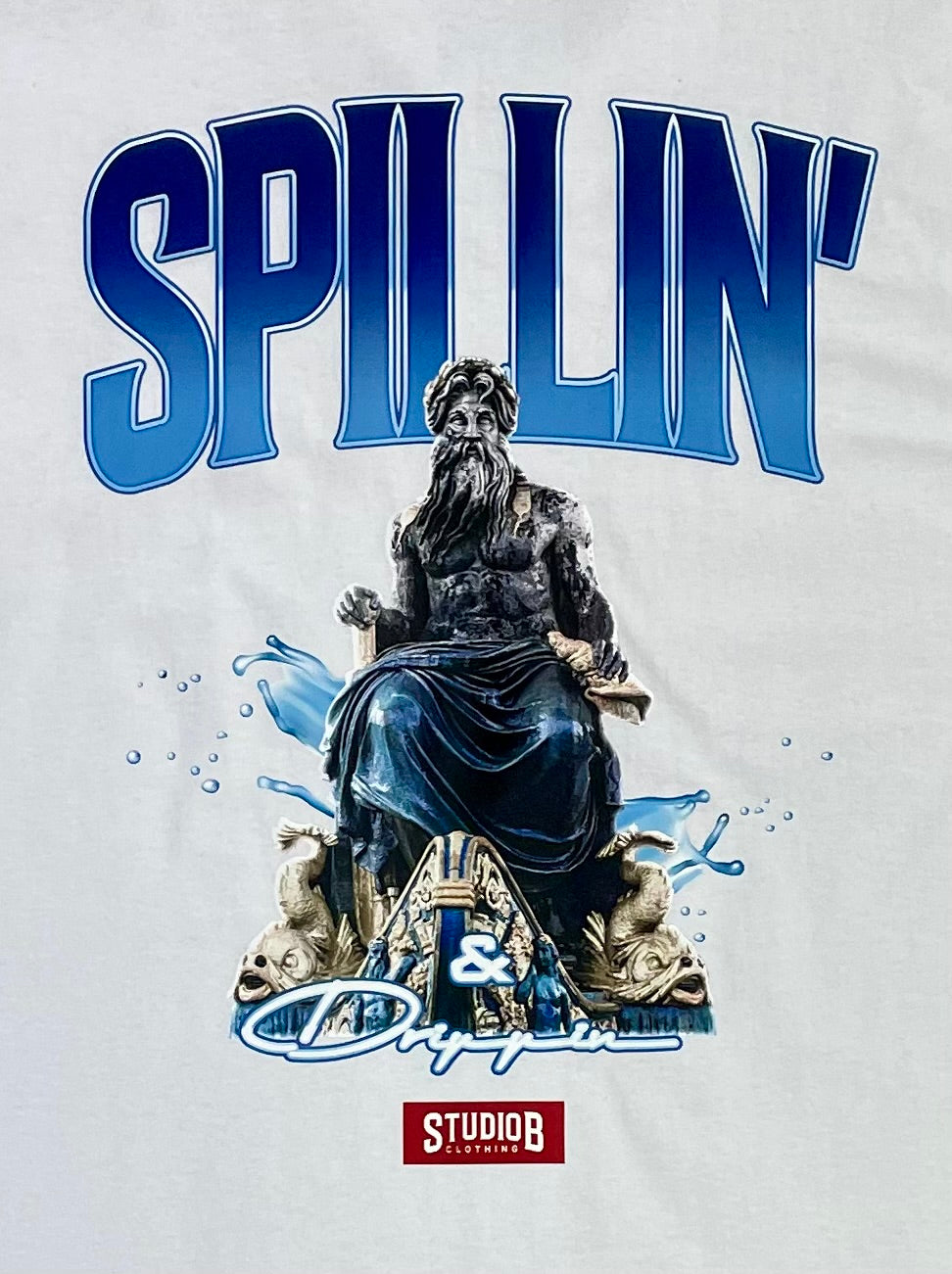 “NEW” Studio B Spillin & Dripping Tee (White)