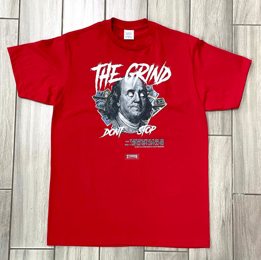 “NEW” Studio B The Grind Don’t Stop Tee (Red)