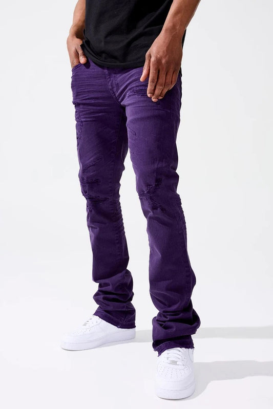 “NEW” Jordan Craig Purple Martin Stacked Jeans