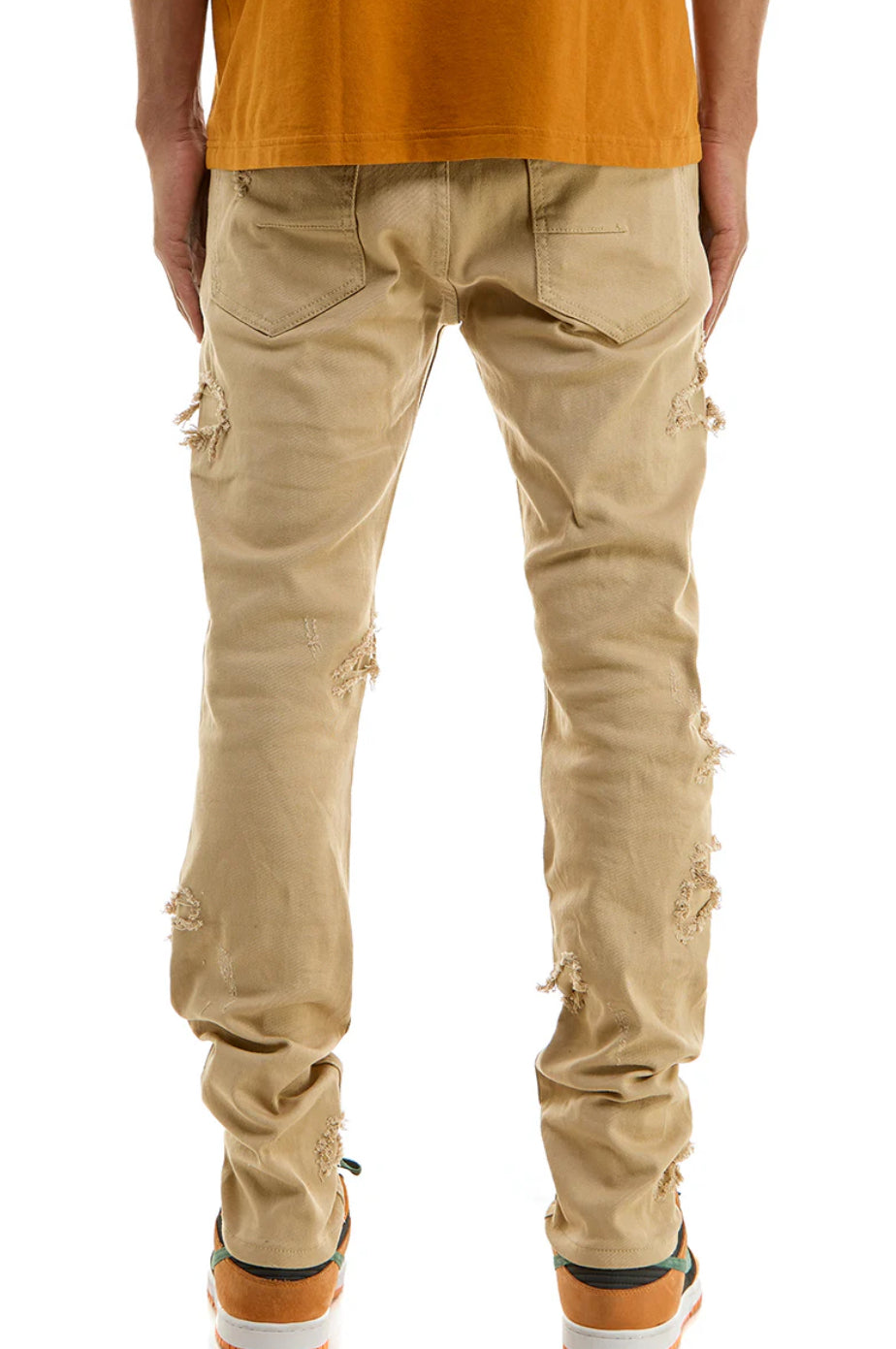 “NEW” KDNK Khaki Patched Pants