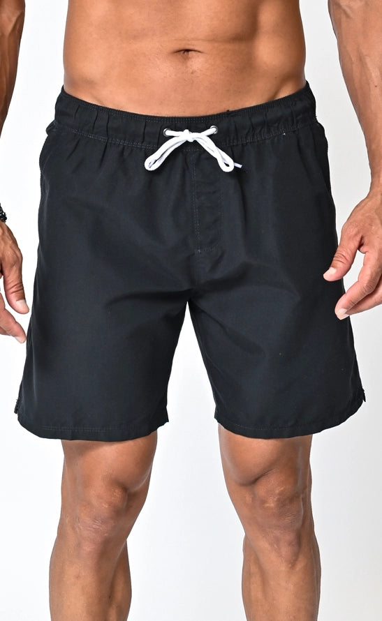“NEW” Men’s Solid Board Shorts (Black)