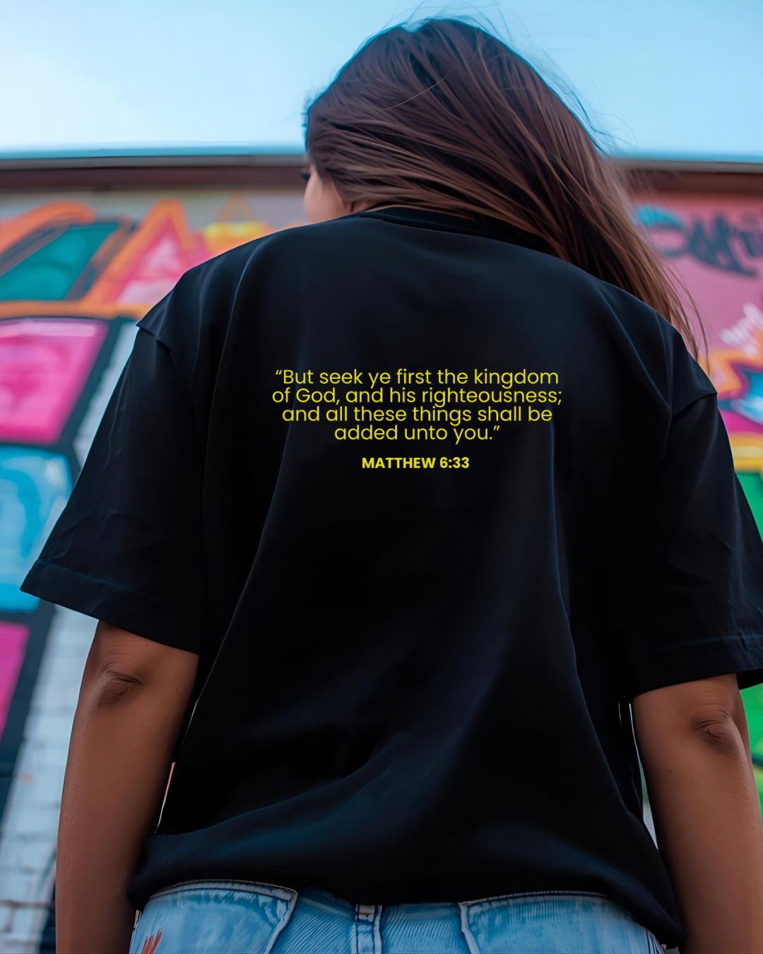 “GOD FIRST” crowned design