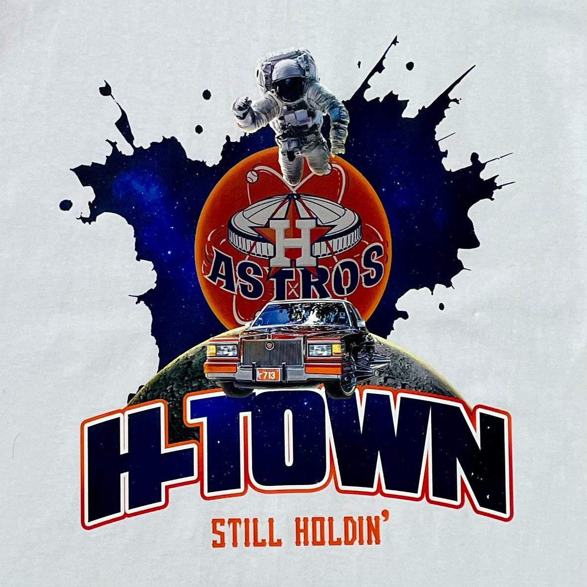 “NEW” Astros H-Town Still Holdin Tee (White)