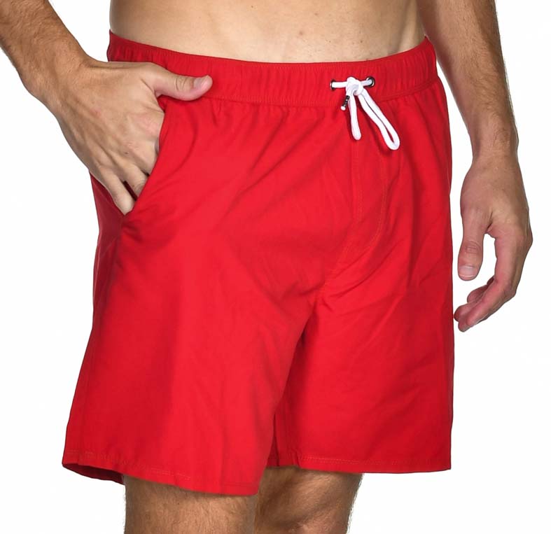 “NEW” Men’s Solid Board Shorts (Red)